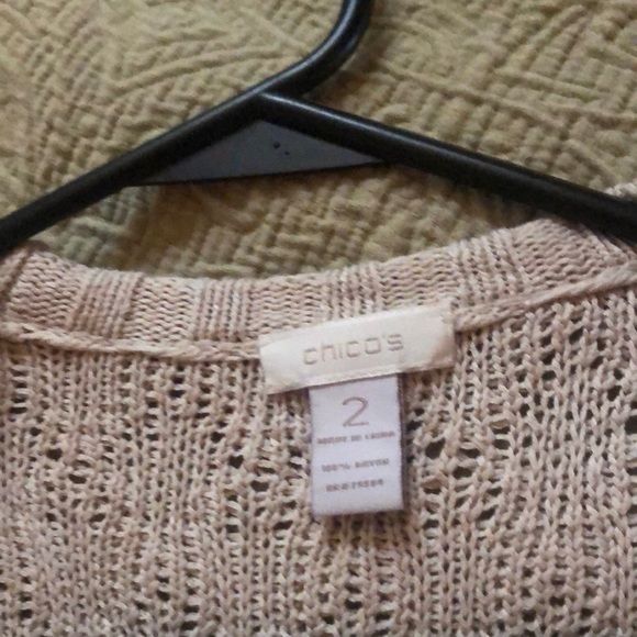 Chico’s Brand Cardigan Beige color - Picture 1 of 4